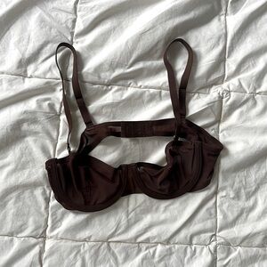 Cuup espresso mesh underwire balconet